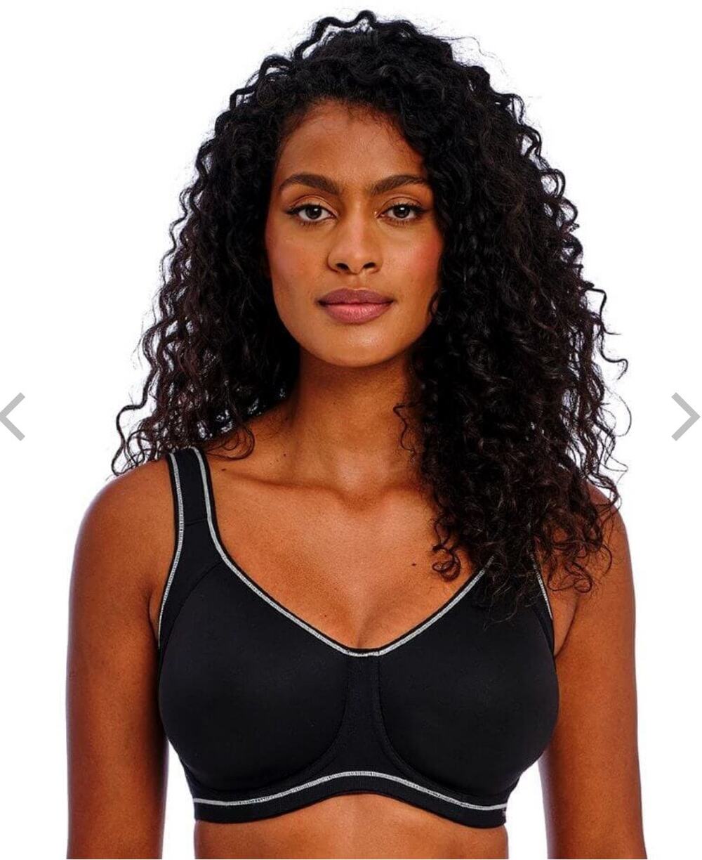 Freya Active Sonic Underwired Moulded Spacer Sports Bra -Storm - 40G - Black